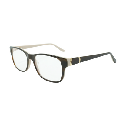 Brown Rectangle Prescription Eyewear