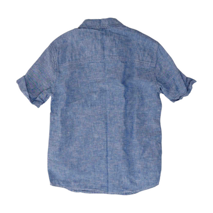 Blue Short Sleeve Button Down