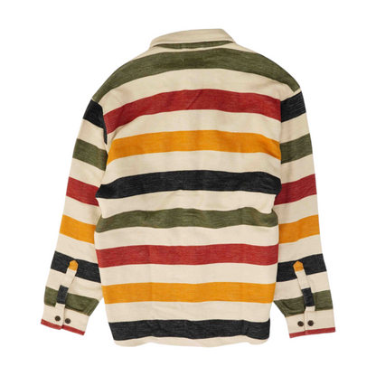 Multi Striped Flannel Button Down