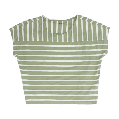 Green Striped Blouse