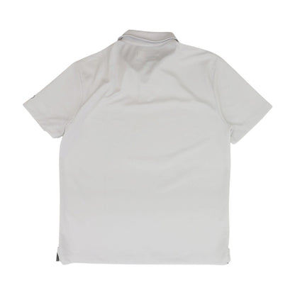 White Solid Short Sleeve Polo