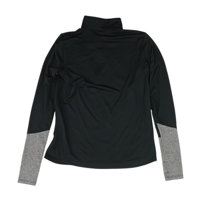 Black Solid 1/4 Zip Pullover