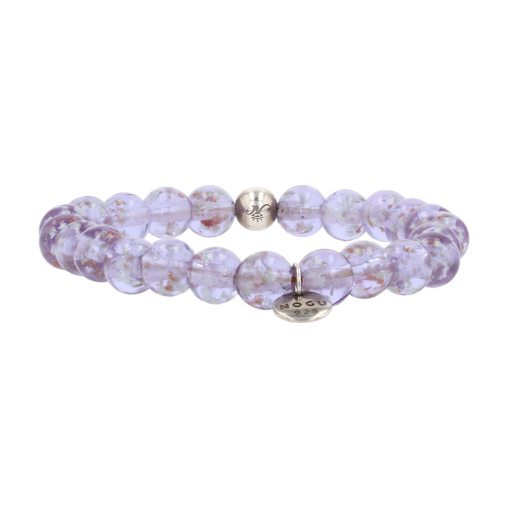 Sterling Silver Glass Beaded Bracelet