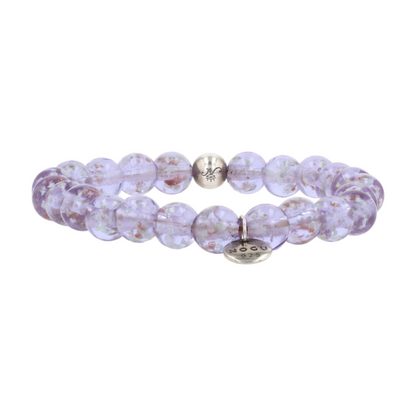 Sterling Silver Glass Beaded Bracelet