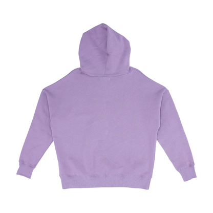 Purple Solid Hoodie Pullover