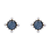 18K White Gold Moonstone Stud Earrings