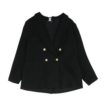 Black Solid Blazer