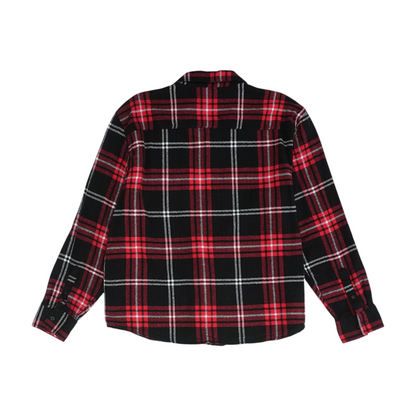 Red Plaid Flannel Button Down