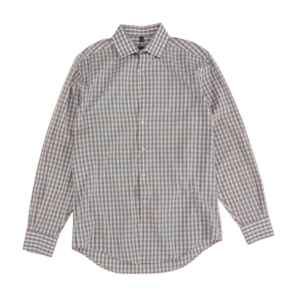 Blue Check Long Sleeve Button Down