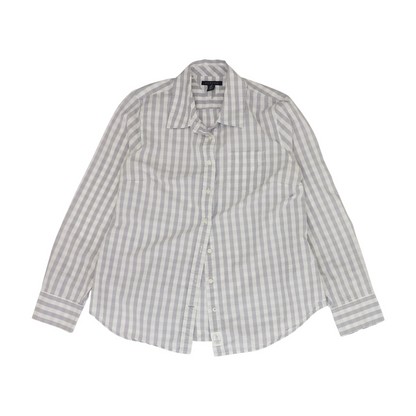 Gray Check Button Down