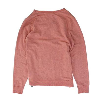 Pink Solid Sweatshirt Pullover