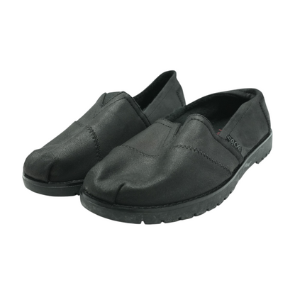 Black Slip-On Flats