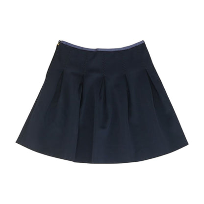 Navy Solid Mini Skirt