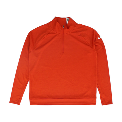 Red Solid 1/4 Zip Pullover