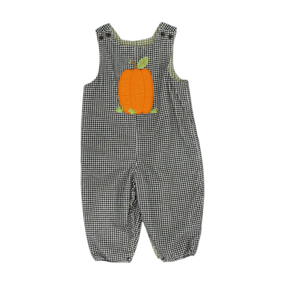 Brown Check Sleeveless One-Piece