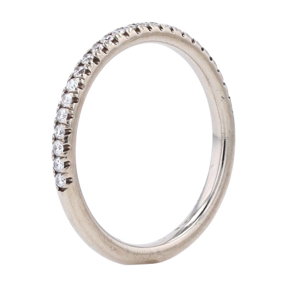 1/8 ctw 14K White Gold Diamond Band