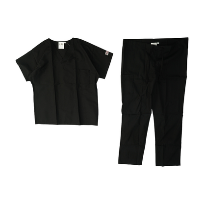 Black Solid Pant Set