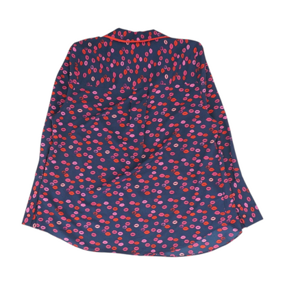 Navy Print Pajama Top