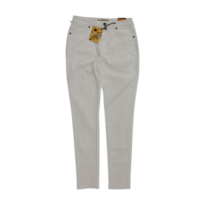 White Solid Jeans