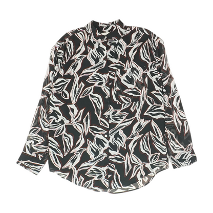 Black Graphic Button Down