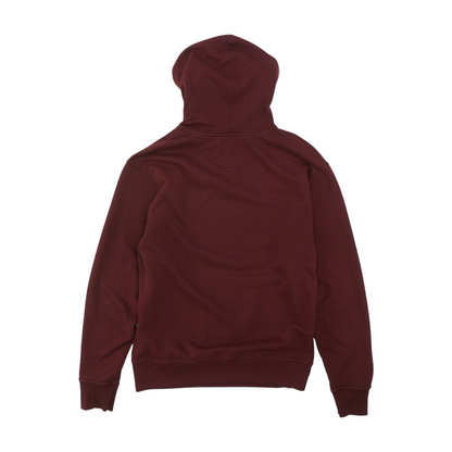Maroon Solid Hoodie Pullover