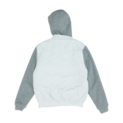 White Color Block Jacket