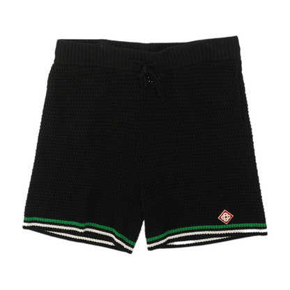 Navy Tennis Crocheted Shorts