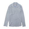 Blue Solid Long Sleeve Button Down