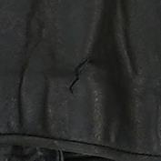 Vintage Black Solid Leather Jacket