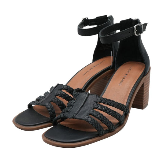 Black Block Heel Sandals