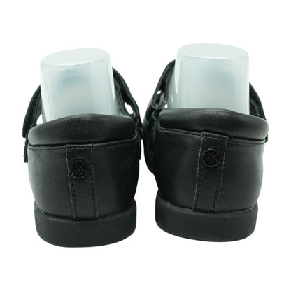 Black Leather Flats