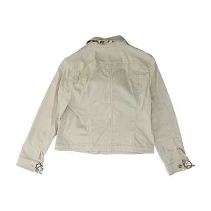 Khaki Solid Denim Jacket