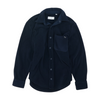 Navy Solid Flannel Button Down