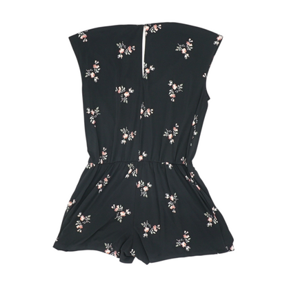 Black Floral Romper