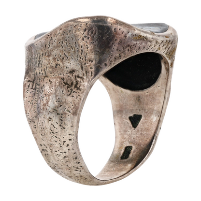 Sterling Silver Larvikite Fashion Ring