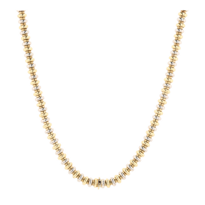18K Two-Tone Gold Chain Necklace