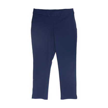 Navy Solid Chino Capris