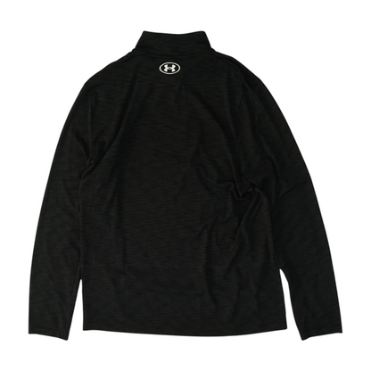 Black Solid 1/4 Zip Pullover