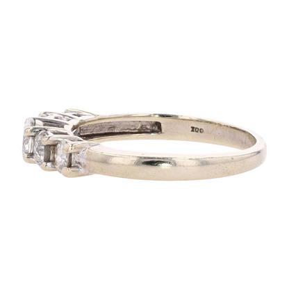 3/4 ctw 10K White Gold Diamond Band Ring