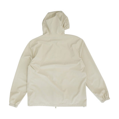 Beige Solid Rain Jacket