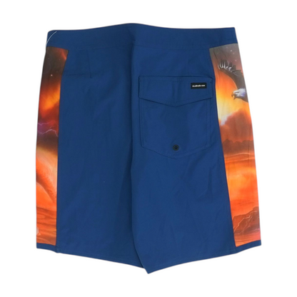 Blue Color Block Swim Bottom
