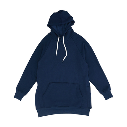 Navy Solid Hoodie Pullover
