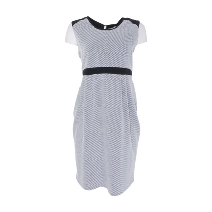 Gray Abstract Midi Dress