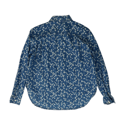 Blue Floral Button Down