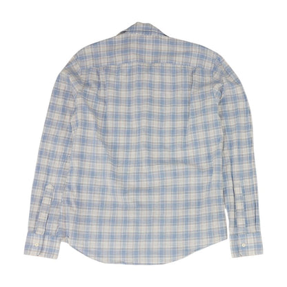 Blue Plaid Long Sleeve Button Down