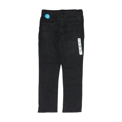 Black Husky Solid Straight Jeans