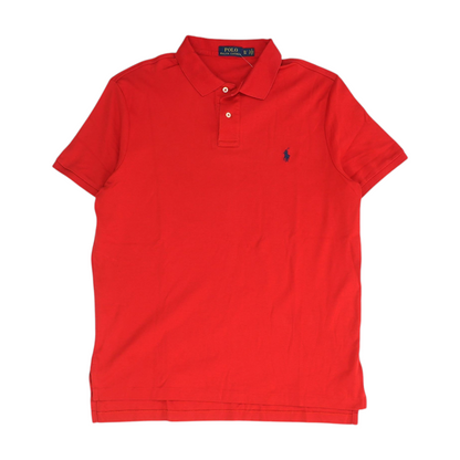 Polo Ralph Lauren Red Solid Short Sleeve Polo – Image 1