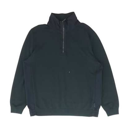 Navy Solid 1/4 Zip Pullover