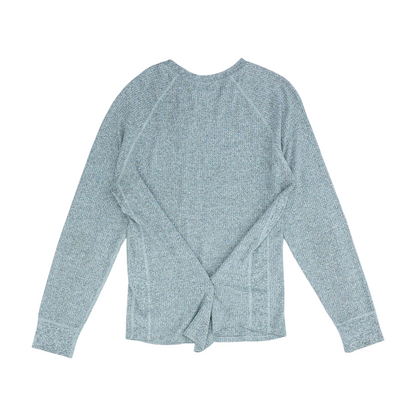 Gray Solid Pullover Sweater
