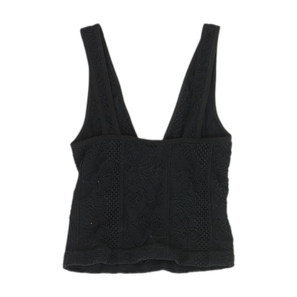 Black Cropped Blouse